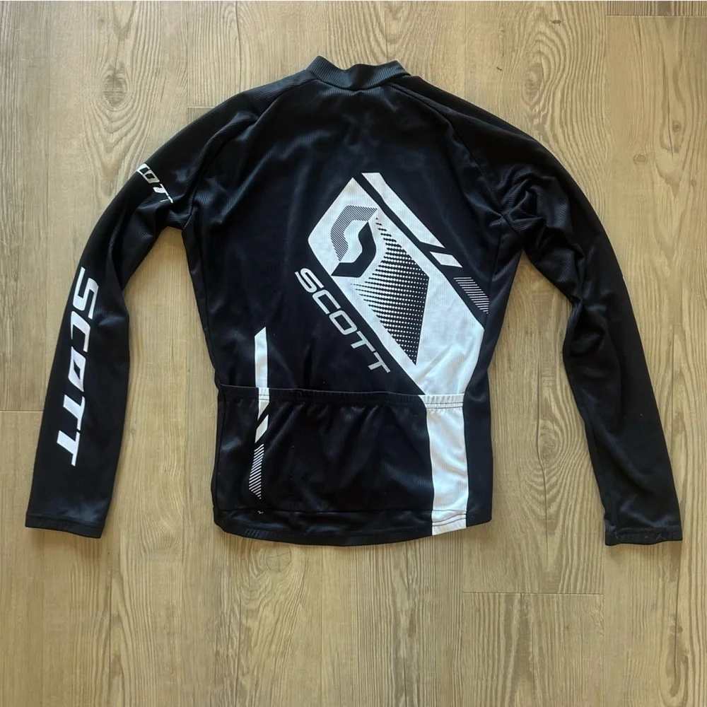 SCOTT Authentic Windbreaker Cycling Jacket Top Men’s size small with pockets